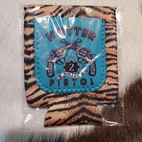 Tiger print hat and koozie set NWT! - Picture 2 of 3